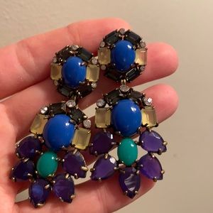 Jewel Tone Statement Earrings